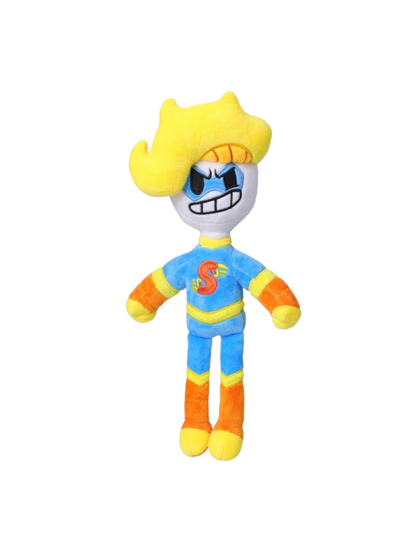 35cm Superman Yellow Hair Boy Plush Toy Super Bryson Plushie Doll Doll Boy Girl Birthday Gift - Image 1